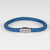 Luxury Bracelet- Single Blue - Silver Clasp