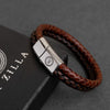 Limited Edition: Luxury Men’s Bracelet – Double L/D Brown