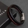 Limited Edition: Luxury Men’s Bracelet – Double Brown Black