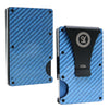 Sky Blue: RFID Blocking Carbon Fiber Wallet for Men & Women - Reinforced Money Clip - Gift Box