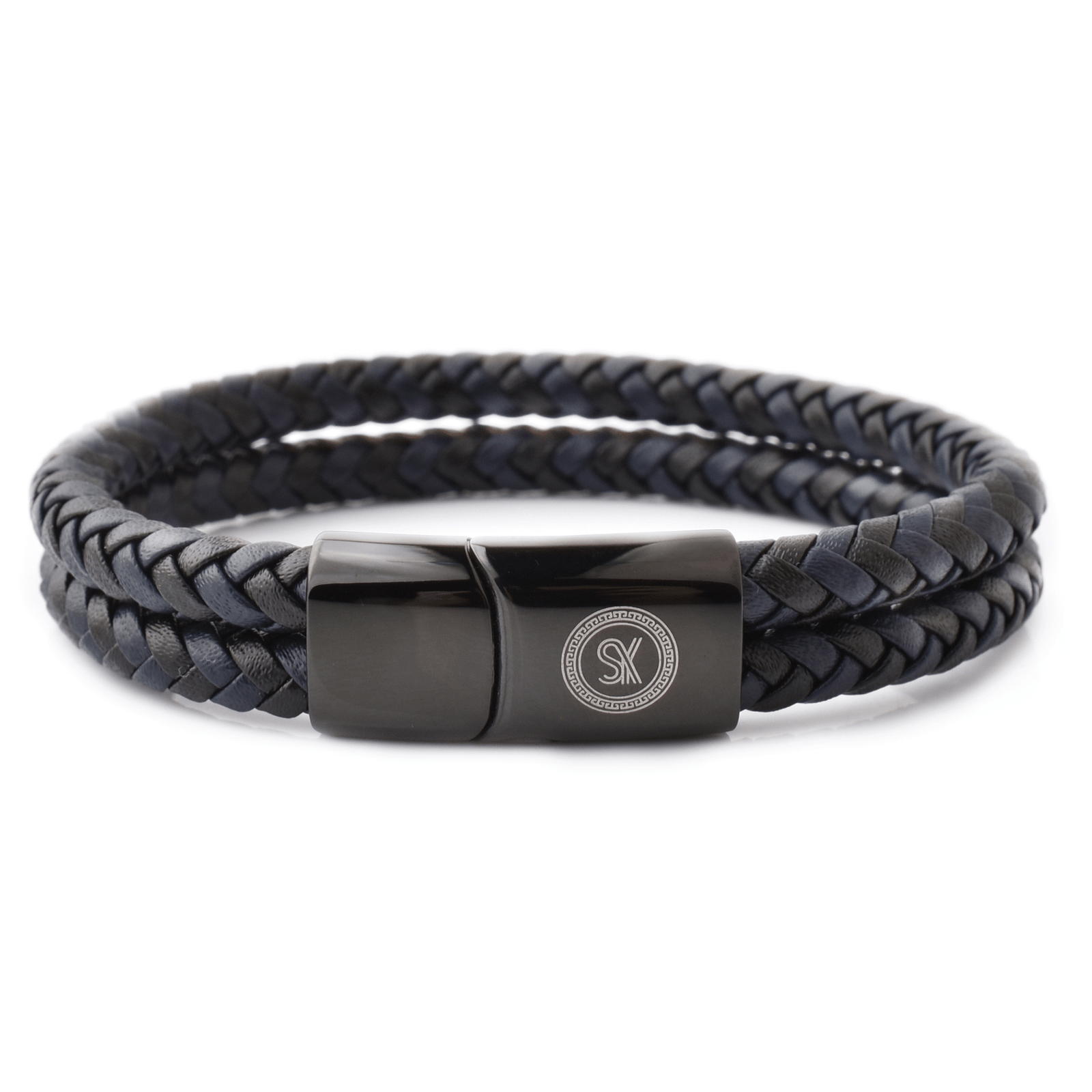 Luxury Men’s Bracelet – Double Black Blue