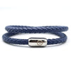 Luxury Men’s Bracelet – Double Strand Blue