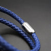 Luxury Men’s Bracelet – Double Strand Blue