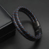 Luxury Men’s Bracelet – Double Brown Blue