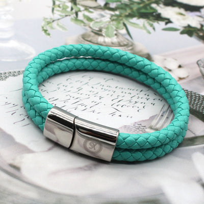 Luxury Men’s Bracelet – Double Turquoise