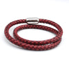 Luxury Men’s Bracelet – Double Strand Red