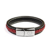 Classic Men’s Bracelet – Black & Red