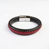 Classic Men’s Bracelet – Black & Red