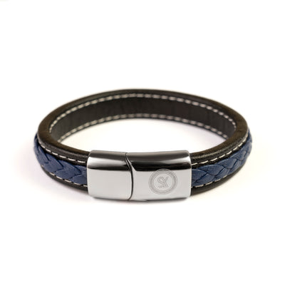 Classic Men’s Bracelet – Black & Blue