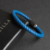 Fancy Bracelet- Single Blue - Silver Clasp