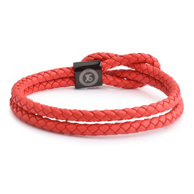 Luxury Men’s Bracelet – Double Red