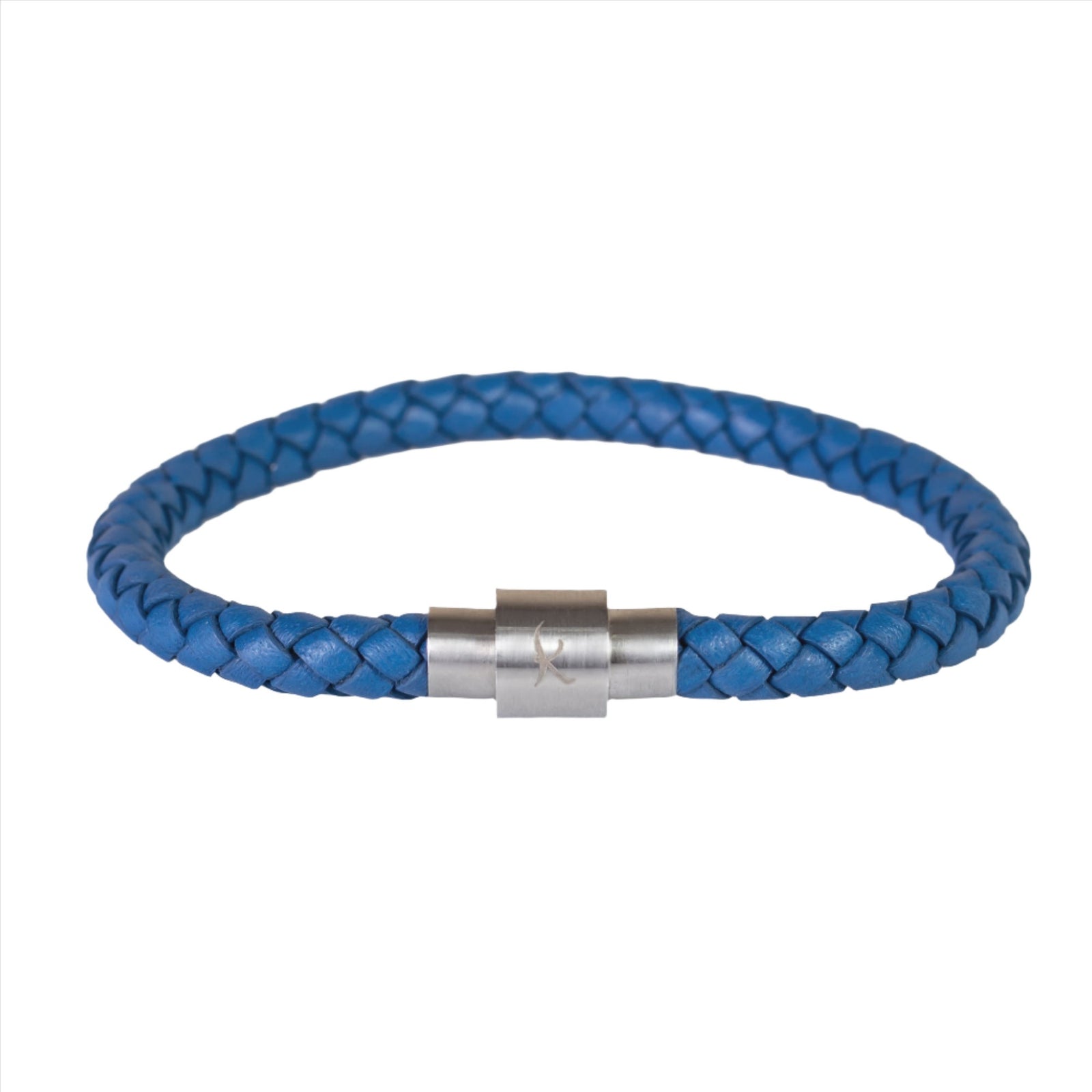 Luxury Bracelet- Single Blue - Silver Clasp