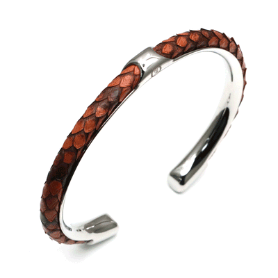 Fancy Snake Bracelet - Brown Color