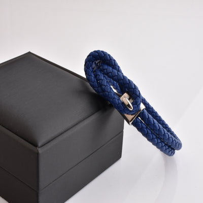 Luxury Men’s Bracelet – Double Blue